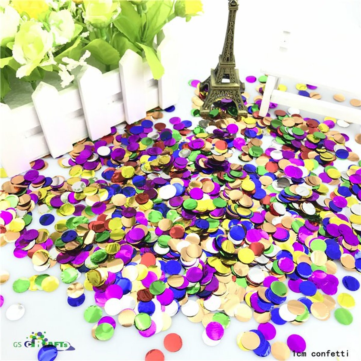 Mini Confetti Stippen 20 gram | Multicolor en Goud | Verjaardag | Feest Accessoires